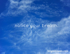 notice your breath